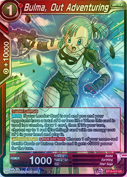 Bulma, Out Adventuring - BT10-012 - Uncommon (FOIL) available at 401 Games Canada