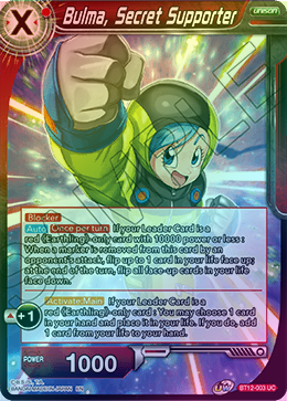 Bulma, Secret Supporter - BT12-003 - Uncommon (FOIL) available at 401 Games Canada