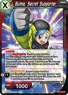 Bulma, Secret Supporter - BT12-003 - Uncommon available at 401 Games Canada