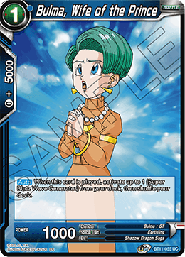 Bulma, Wife of the Prince - BT11-055 - Uncommon (FOIL) (Reprint) available at 401 Games Canada