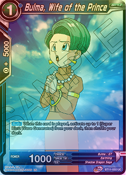 Bulma, Wife of the Prince - BT11-055 - Uncommon (FOIL) available at 401 Games Canada