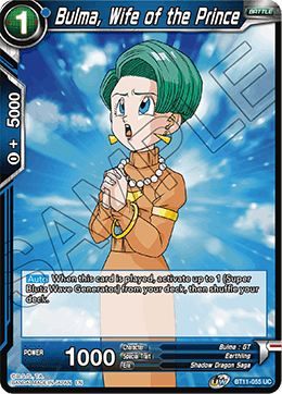 Bulma, Wife of the Prince - BT11-055 - Uncommon available at 401 Games Canada