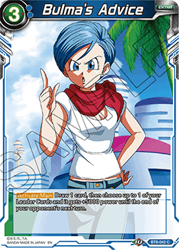 Bulma's Advice - BT8-042 - Common available at 401 Games Canada