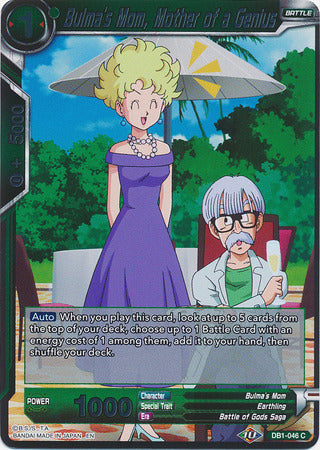 Bulma's Mom, Mother of a Genius - DB1-046 - Common (FOIL) available at 401 Games Canada