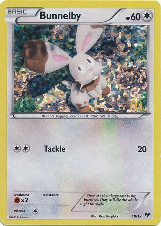 Bunnelby - 10/12 - McDonald's Holo - Promo available at 401 Games Canada