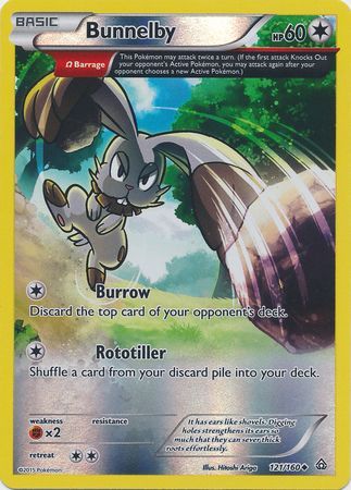 Bunnelby - 121/160 - Uncommon - Reverse Holo available at 401 Games Canada