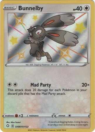 Bunnelby - SV097/SV122 - Shiny Rare available at 401 Games Canada