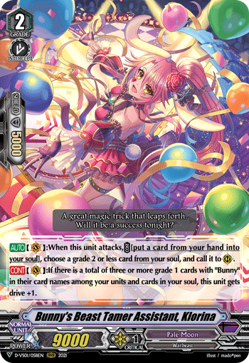 Bunny's Beast Tamer Assistant, Klorina - D-VS01/058 - Triple Rare available at 401 Games Canada