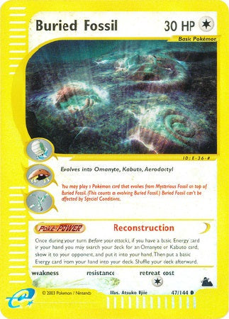 Buried Fossil - 47/144 - Common - Reverse Holo available at 401 Games Canada