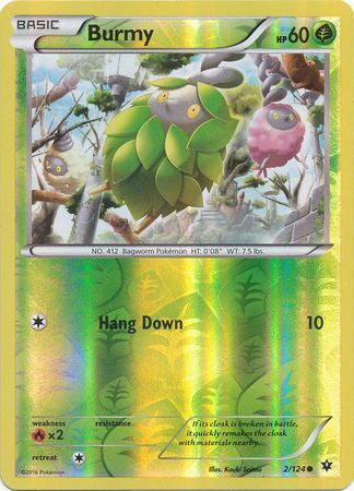 Burmy - 2/124 - Common - Reverse Holo available at 401 Games Canada