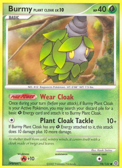 Burmy Plant Cloak - 78/132 - Common available at 401 Games Canada