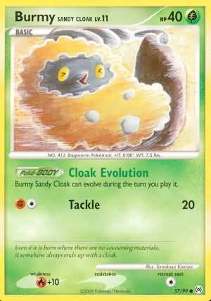 Burmy Sandy Cloak - 57/99 - Common available at 401 Games Canada