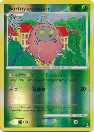 Burmy Trash Cloak - 58/99 - Common - Reverse Holo available at 401 Games Canada