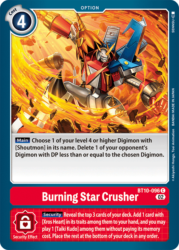 Burning Star Crusher - BT10-096 - Common available at 401 Games Canada