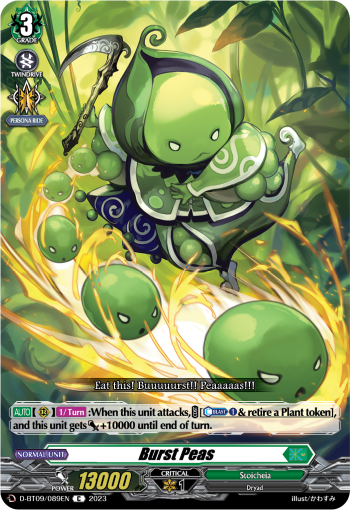 Burst Peas - D-BT09/089 - Common available at 401 Games Canada