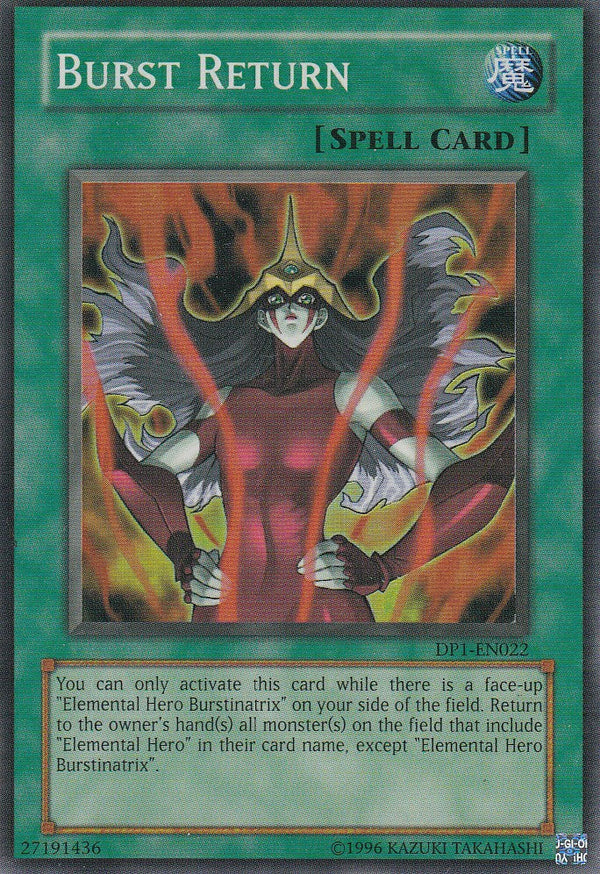 Burst Return - DP1-EN022 - Super Rare - Unlimited available at 401 Games Canada