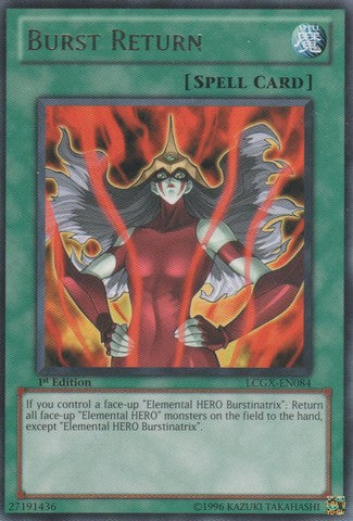 Burst Return - LCGX-EN084 - Rare - 1st Edition available at 401 Games Canada