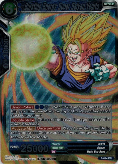 Bursting Energy Super Saiyan Vegito - P-014 - Promo (Foil) available at 401 Games Canada