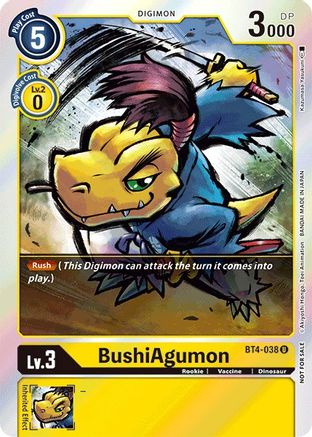 BushiAgumon (Event Pack 2) - BT4-038 - Uncommon available at 401 Games Canada