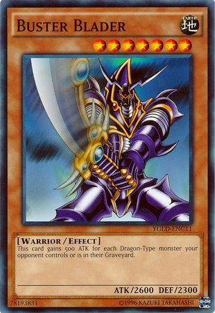 Buster Blader (C) - YGLD-ENC11 - Common - Unlimited available at 401 Games Canada