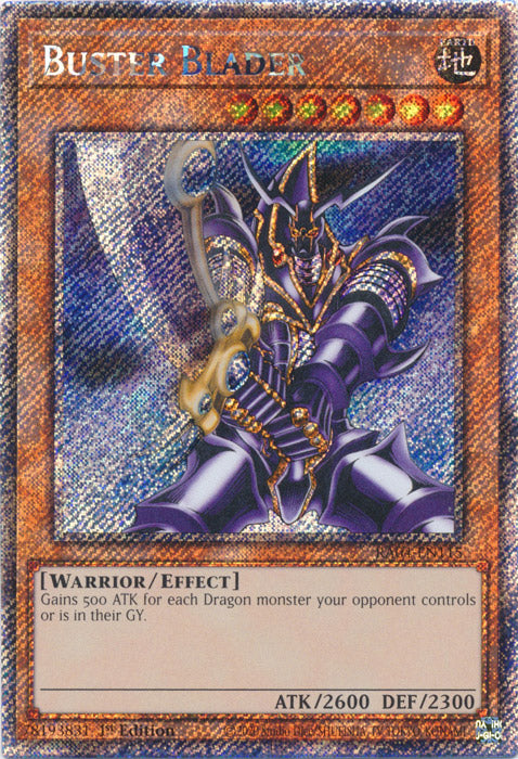 Buster Blader (Platinum Secret Rare) - RA04-EN115 - Platinum Secret Rare - 1st Edition