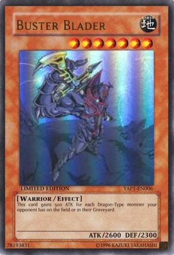 Buster Blader - YAP1-EN006 - Ultra Rare - Limited Edition available at 401 Games Canada