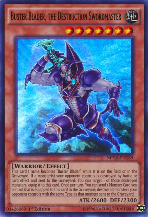 Buster Blader, the Destruction Swordmaster - MP16-EN189 - Ultra Rare - 1st Edition available at 401 Games Canada