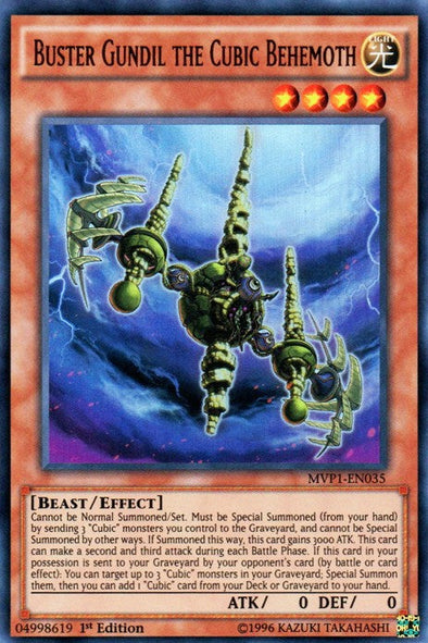 Buster Gundil the Cubic Behemoth - MVP1-EN035 - Ultra Rare - 1st Edition available at 401 Games Canada