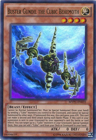 Buster Gundil the Cubic Behemoth - MVP1-EN035 - Ultra Rare - Unlimited available at 401 Games Canada