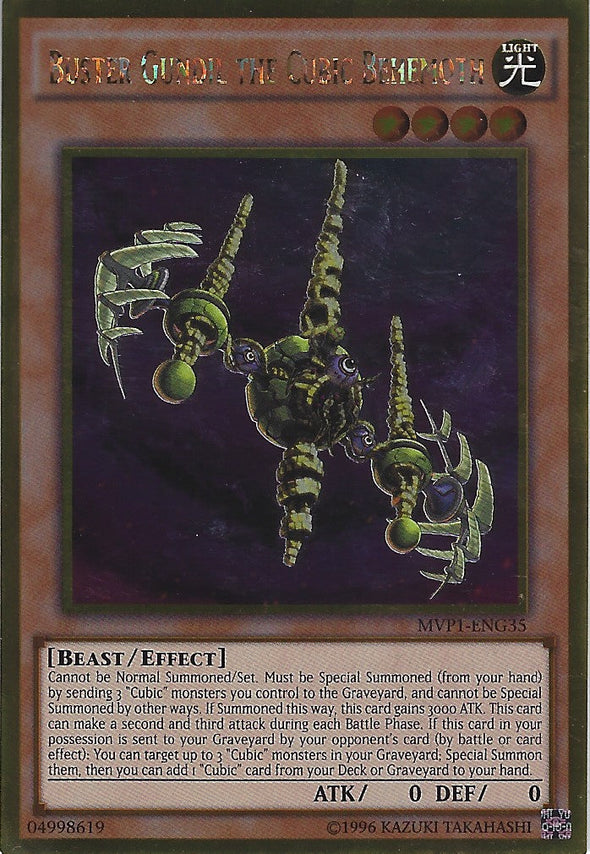 Buster Gundil the Cubic Behemoth - MVP1-ENG35 - Gold Rare - Unlimited available at 401 Games Canada