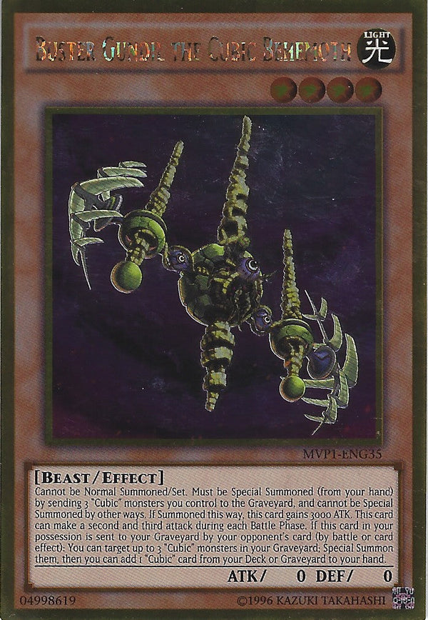 Buster Gundil the Cubic Behemoth - MVP1-ENG35 - Gold Rare - Unlimited available at 401 Games Canada