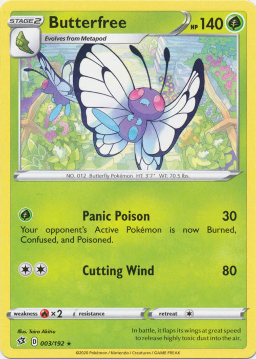 Butterfree - 003/192 - Rare available at 401 Games Canada