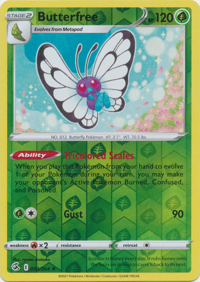 Butterfree - 003/264 - Holo Rare - Reverse Holo available at 401 Games Canada