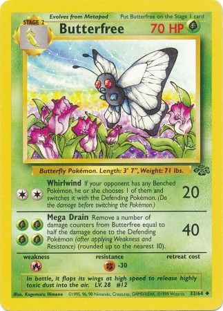 Butterfree - 33/64 - Uncommon - Unlimited available at 401 Games Canada