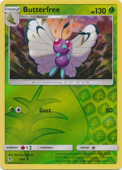 Butterfree - 3/68 - Rare - Reverse Holo available at 401 Games Canada