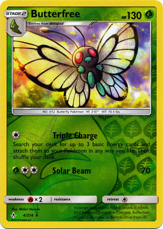Butterfree - 4/214 - Rare - Reverse Holo available at 401 Games Canada