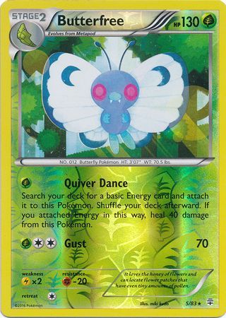 Butterfree - 5/83 - Holo Rare - Reverse Holo available at 401 Games Canada