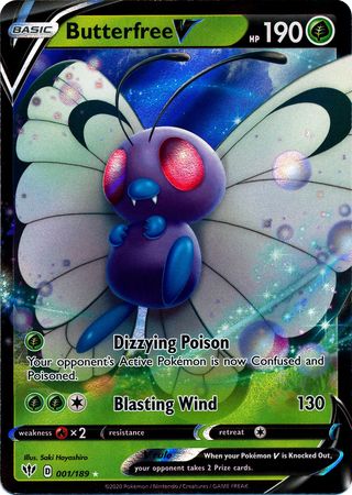 Butterfree V - 001/189 - Ultra Rare available at 401 Games Canada