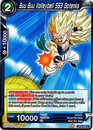 Buu Buu Volleyball SS3 Gotenks - BT6-039 - Common available at 401 Games Canada