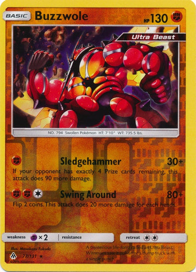 Buzzwole - 77/131 - Rare - Reverse Holo available at 401 Games Canada