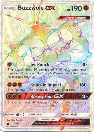 Buzzwole GX - 115/111 - Hyper Rare available at 401 Games Canada