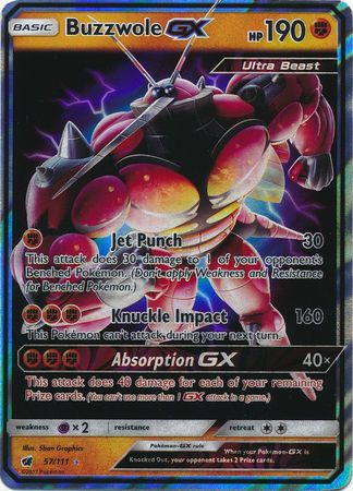 Buzzwole GX - 57/111 - Ultra Rare available at 401 Games Canada