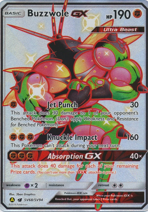 Buzzwole GX - SV68/SV94 - Shiny Ultra Rare available at 401 Games Canada