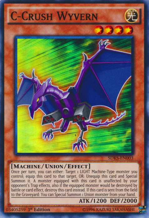 401 Games Canada - C-Crush Wyvern - SDKS-EN003 - Super Rare - 1st Edition 401 Games Canada - C-Crush Wyvern - SDKS-EN003 - Super Rare - 1st Edition