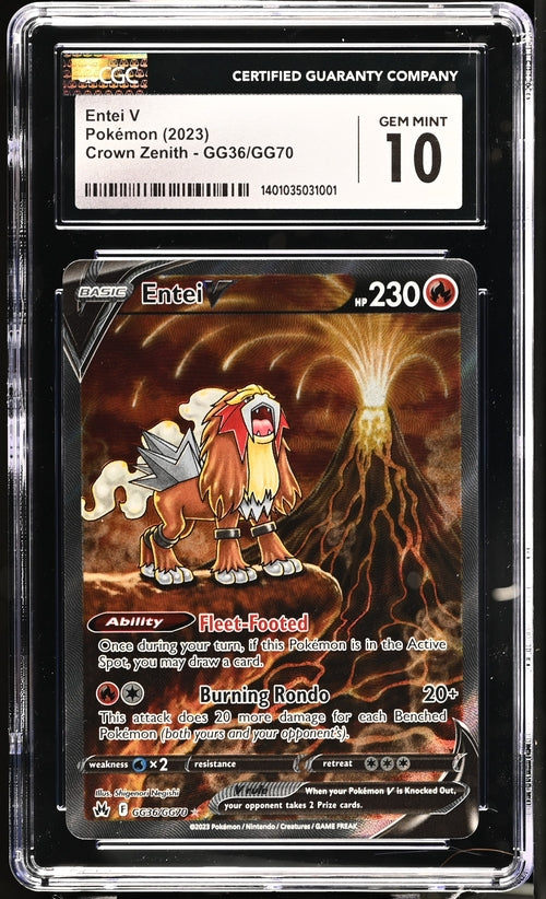 Entei V - Crown Zenith - CGC GEM MINT 10