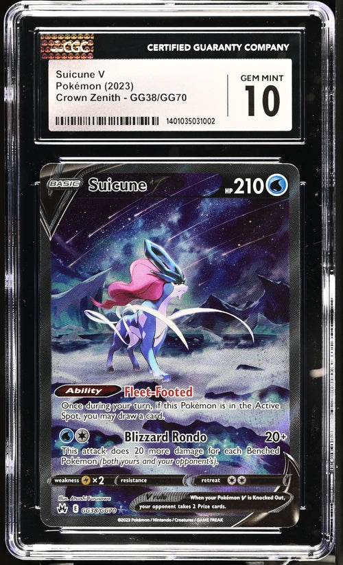 Suicune V - Crown Zenith - CGC GEM MINT 10