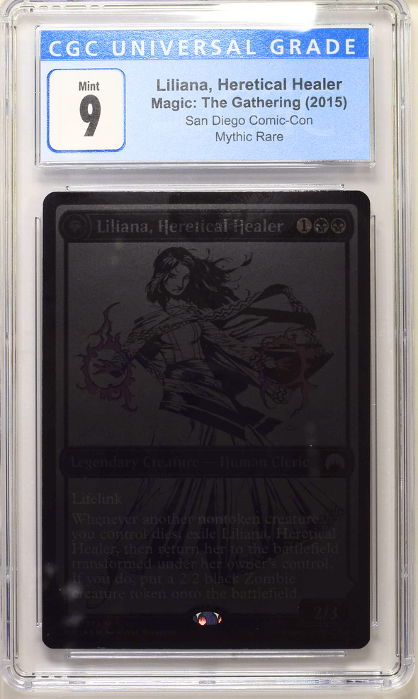 Liliana, Heretical Healer // Liliana, Defiant Necromancer - San Diego Comic-Con 2015 - CGC Graded 9