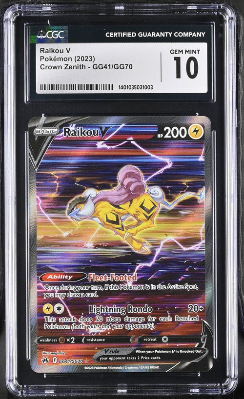 Raikou V - Crown Zenith - CGC GEM MINT 10