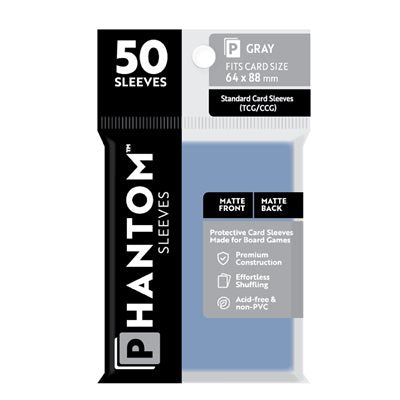 Phantom Card Sleeves - 50ct Standard (64x88) Matte/Matte