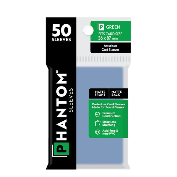 Phantom Card Sleeves - 50ct American (56x87) Matte/Matte